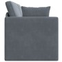 Sofá Cama de Piso 2 en 1 Gris Oscuro 213x144x60 cm Terciopelo by , Sofas - Ref: Foro24-4106727, Price: 281,99 €, Discount: %