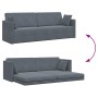 Sofá Cama de Piso 2 en 1 Gris Oscuro 213x144x60 cm Terciopelo by , Sofas - Ref: Foro24-4106727, Price: 281,99 €, Discount: %
