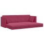 Sofá Cama 2 en 1 Rojo Vino 213x144x60 cm Terciopelo by , Sofas - Ref: Foro24-4106729, Price: 276,96 €, Discount: %