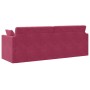 Sofá Cama 2 en 1 Rojo Vino 213x144x60 cm Terciopelo by , Sofas - Ref: Foro24-4106729, Price: 276,96 €, Discount: %