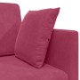 Sofá Cama 2 en 1 Rojo Vino 213x144x60 cm Terciopelo