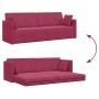 Sofá Cama 2 en 1 Rojo Vino 213x144x60 cm Terciopelo by , Sofas - Ref: Foro24-4106729, Price: 276,96 €, Discount: %