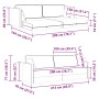 Sofá Cama 2 en 1 Rojo Vino 213x144x60 cm Terciopelo by , Sofas - Ref: Foro24-4106729, Price: 276,96 €, Discount: %
