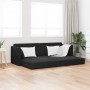 Sofá Cama 2 en 1 Negro 213x144x60 cm de Terciopelo by , Sofas - Ref: Foro24-4106730, Price: 276,96 €, Discount: %