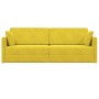 Sofá Cama 2-en-1 Amarillo 213x144x60 cm Terciopelo | Foro24.es | Tu tienda online para hogar, jardín y más Foro24.es