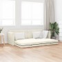 Sofá Cama 2 en 1 Crema 213x144x60 cm Terciopelo von , Sofas - Ref: Foro24-4106732, Preis: 281,99 €, Rabatt: %