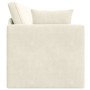 Sofá Cama 2 en 1 Crema 213x144x60 cm Terciopelo