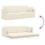 Sofá Cama 2 en 1 Crema 213x144x60 cm Terciopelo von , Sofas - Ref: Foro24-4106732, Preis: 281,99 €, Rabatt: %