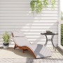 Tumbona  con cojín gris claro de madera de acacia maciza | Foro24.es | Tu tienda online para hogar, jardín y más Foro24.es