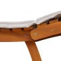 Tumbona  con cojín gris claro de madera de acacia maciza | Foro24.es | Tu tienda online para hogar, jardín y más Foro24.es