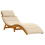 Tumbonas con cojines 2 pcs Beige de Madera Maciza de Acacia by , Loungers - Ref: Foro24-4107097, Price: 280,44 €, Discount: %