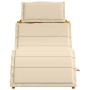 Tumbonas con cojines 2 pcs Beige de Madera Maciza de Acacia by , Loungers - Ref: Foro24-4107097, Price: 280,44 €, Discount: %