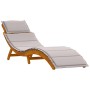 Tumbonas con cojines 2 pcs color taupe, de madera maciza de acacia by , Loungers - Ref: Foro24-4107098, Price: 260,13 €, Disc...