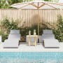 Tumbonas con Cojines 2 pcs Gris Claro Madera Maciza de Acacia by , Loungers - Ref: Foro24-4107100, Price: 259,40 €, Discount: %