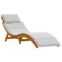 Tumbonas con Cojines 2 pcs Gris Claro Madera Maciza de Acacia by , Loungers - Ref: Foro24-4107100, Price: 259,40 €, Discount: %