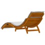 Tumbonas con Cojines 2 pcs Gris Claro Madera Maciza de Acacia by , Loungers - Ref: Foro24-4107100, Price: 259,40 €, Discount: %