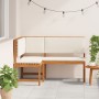 Banco de Jardín Esquinero con Cojines 140x100x91 cm de Madera Sólida de Acacia von , Modulare Sofas für den Außenbereich - Re...