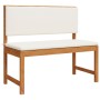 Banco de Jardín con Cojines 100x50x91 cm de Madera Sólida de Acacia von , Modulare Sofas für den Außenbereich - Ref: Foro24-4...