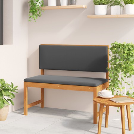 Banco de Jardín con Cojines 100x50x91 cm Madera Maciza de Acacia by , Modular outdoor sofas - Ref: Foro24-4107153, Price: 129...
