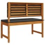 Banco de Jardín con Cojines 100x50x91 cm Madera Maciza de Acacia by , Modular outdoor sofas - Ref: Foro24-4107153, Price: 129...