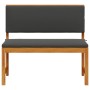 Banco de Jardín con Cojines 100x50x91 cm Madera Maciza de Acacia by , Modular outdoor sofas - Ref: Foro24-4107153, Price: 129...