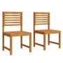 Sillas de Jardín sin Brazos  2 pcs de Madera Sólida de Acacia | Foro24.es | Tu tienda online para hogar, jardín y más Foro24.es