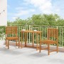 Sillas de Jardín sin Brazos 2 pcs de Madera Sólida de Acacia de , Sofás modulares de exterior - Ref: Foro24-4107154, Precio: ...