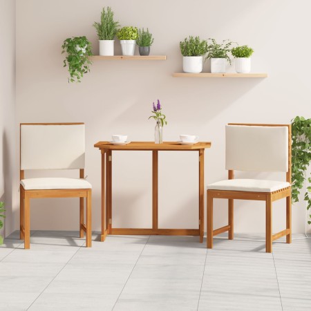Sillas de Jardín sin Brazos con Cojines de Madera Maciza de Acacia - 2 Pcs | Foro24.es | Tu tienda online para hogar, jardín y más Foro24.es