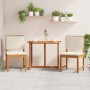 Sillas de Jardín sin Brazos con Cojines de Madera Maciza de Acacia - 2 Pcs | Foro24.es | Tu tienda online para hogar, jardín y más Foro24.es