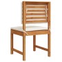 Sillas de Jardín sin Brazos con Cojines de Madera Maciza de Acacia - 2 Pcs | Foro24.es | Tu tienda online para hogar, jardín y más Foro24.es