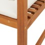 Sillas de Jardín sin Brazos con Cojines de Madera Maciza de Acacia - 2 Pcs | Foro24.es | Tu tienda online para hogar, jardín y más Foro24.es