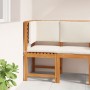 Sillón Esquinero de Jardín con Cojines de Madera Maciza de Acacia von , Modulare Sofas für den Außenbereich - Ref: Foro24-410...