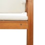 Sillón Esquinero de Jardín con Cojines de Madera Maciza de Acacia von , Modulare Sofas für den Außenbereich - Ref: Foro24-410...