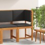Silla de Jardín Esquinera con Cojines de Madera Sólida de Acacia by , Modular outdoor sofas - Ref: Foro24-4107159, Price: 94,...