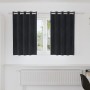 Cortinas opacas con ojales 2 pcs de terciopelo negro by , Curtains and curtains - Ref: Foro24-4107163, Price: 28,63 €, Discou...