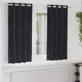 Cortinas Opacas con Ojales 2 pcs de Terciopelo Negro von , Vorhänge und Gardinen - Ref: Foro24-4107164, Preis: 30,79 €, Rabat...