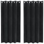 Cortinas Opacas con Ojales 2 pcs de Terciopelo Negro von , Vorhänge und Gardinen - Ref: Foro24-4107164, Preis: 30,79 €, Rabat...