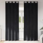 Cortinas opacas con ojales 2 piezas de terciopelo negro by , Curtains and curtains - Ref: Foro24-4107166, Price: 36,64 €, Dis...