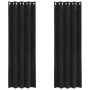 Cortinas Blackout con Ojales 2 pcs de Terciopelo Negro by , Curtains and curtains - Ref: Foro24-4107167, Price: 37,63 €, Disc...
