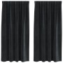 Cortinas Blackout  con cinta superior 2 pcs de terciopelo negro | Foro24.es | Tu tienda online para hogar, jardín y más Foro24.es