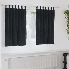 Cortinas Blackout con bucles de colgar 2 piezas