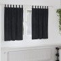 Cortinas Blackout  con bucles de colgar 2 piezas de terciopelo negro | Foro24.es | Tu tienda online para hogar, jardín y más Foro24.es