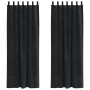 Cortinas Opacas con Lazos de Colgar 2 pcs Terciopelo Negro by , Curtains and curtains - Ref: Foro24-4107177, Price: 37,96 €, ...