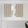 Cortinas Opacas con Ojales 2 pcs Crema Terciopelo by , Curtains and curtains - Ref: Foro24-4107178, Price: 28,50 €, Discount: %