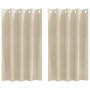 Cortinas Opacas con Ojales 2 pcs Crema Terciopelo by , Curtains and curtains - Ref: Foro24-4107178, Price: 28,50 €, Discount: %
