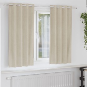 Cortinas Opacas con Ojales 2 pcs de Terciopelo