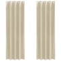 Cortinas Opacas con Ojales 2 piezas Crema Terciopelo von , Vorhänge und Gardinen - Ref: Foro24-4107180, Preis: 35,33 €, Rabat...