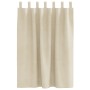 Cortinas Opacas  con Lazos para Colgar 2 pcs Crema de Terciopelo | Foro24.es | Tu tienda online para hogar, jardín y más Foro24.es