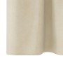 Cortinas Opacas  con Lazos para Colgar 2 pcs Crema de Terciopelo | Foro24.es | Tu tienda online para hogar, jardín y más Foro24.es
