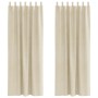 Cortinas Opacas con Bucles de Suspensión 2 pcs de Terciopelo Crema by , Curtains and curtains - Ref: Foro24-4107192, Price: 3...